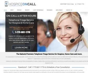Hospiceoncall.com(Telephone Triage Service for Hospice and Home Care) Screenshot
