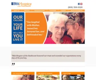 Hospicesouthwest.com(BSA Hospice of the Southwest) Screenshot