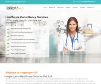 Hospiexperts.com(Healthcare Consulting Services) Screenshot