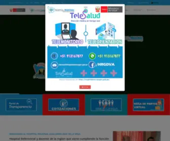 Hospitalabancaygdv.gob.pe(Hospital Regional Guillermo Diaz de la Vega) Screenshot