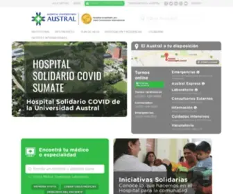 Hospitalaustral.edu.ar(Hospital Universitario Austral) Screenshot