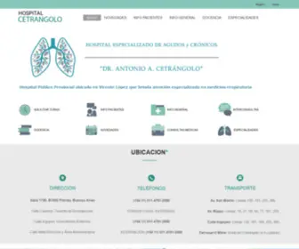 Hospitalcetrangolo.com.ar(Inicio) Screenshot