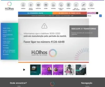 Hospitalholhos.com.br(Hospital de Olhos) Screenshot