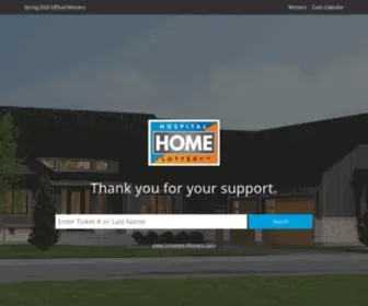 Hospitalhomelottery.org Screenshot