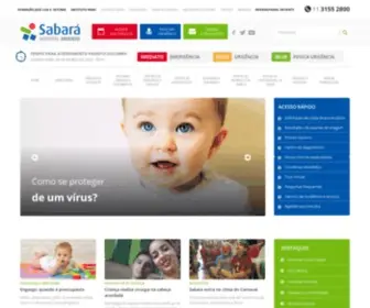 Hospitalinfantilsabara.org.br(Hospital Infantil e Pronto Socorro) Screenshot