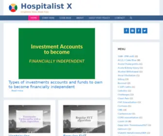 Hospitalistx.com(Hospitalist X) Screenshot