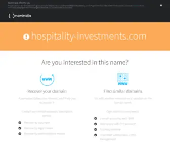 Hospitality-Investments.com(Hospitality Investments and Developments) Screenshot