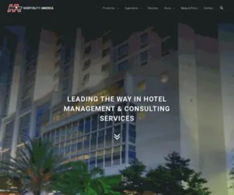 Hospitalityamerica.com(Hotel Management & Property Development) Screenshot