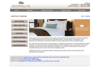 Hospitalitybedding.com(Wholesale Hotel Bedding By DOWNLITE) Screenshot