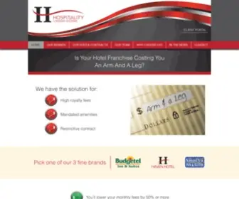 Hospitalitylodgingsystems.com(Hospitality Franchisor) Screenshot