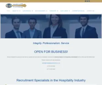 Hospitalityplacements.co.za(Recruitment Specialists in the Hospitality Industry) Screenshot
