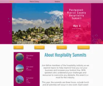 Hospitalitysummit.org(Washington Hospitality Association) Screenshot