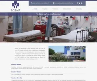 Hospitallaluzguadalajara.org(Hospital La Luz) Screenshot