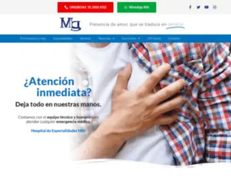Hospitalmig.mx(Hospital de Especialidades MIG) Screenshot