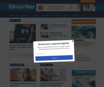 Hospitalnews.com(Hospital News) Screenshot