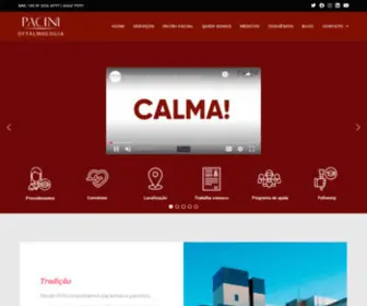 Hospitalpacini.com.br(Pacini Hospital Oftalmológico) Screenshot