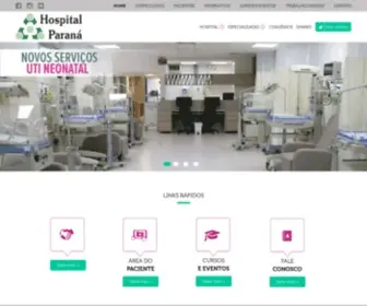 Hospitalparana.com.br(Hospital Paraná) Screenshot