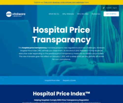 Hospitalpriceindex.com(Hospital Price Transparency) Screenshot