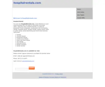 Hospitalrentals.com(Rental Equipment) Screenshot