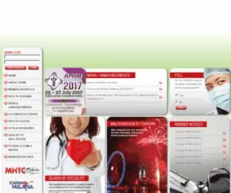 Hospitals-Malaysia.org(The Association of Private Hospitals of Malaysia) Screenshot