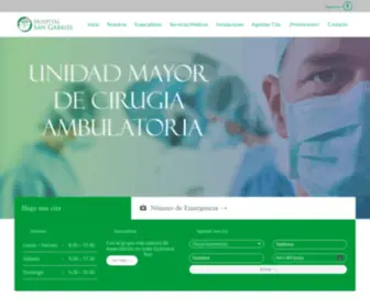 Hospitalsangabriel.com.mx(Hospital San Gabriel de Cancún) Screenshot