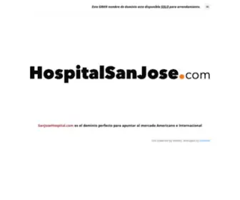 Hospitalsanjose.com(Hospital San Jose) Screenshot