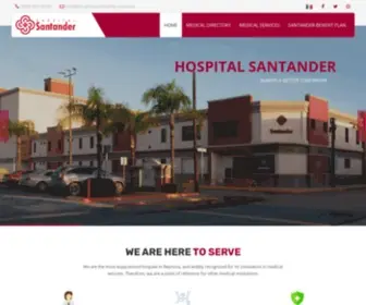 Hospitalsantander.com.mx(Hospital Santander) Screenshot