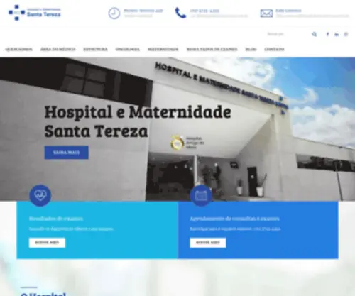 Hospitalsantatereza.com.br(Hospital e Maternidade) Screenshot
