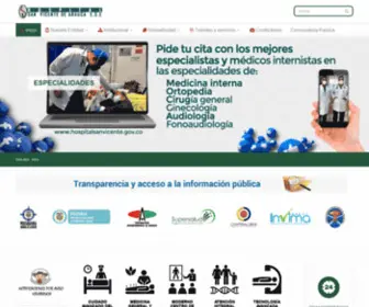 Hospitalsanvicente.gov.co(HOSPITAL SAN VICENTE DE ARAUCA E.S.E) Screenshot