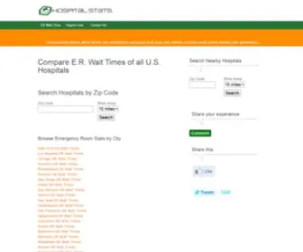 Hospitalstats.org(Emergency Room Wait Times) Screenshot