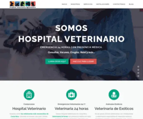 Hospitalveterinario.cr(▷ Hospital Veterinario Agromédica) Screenshot