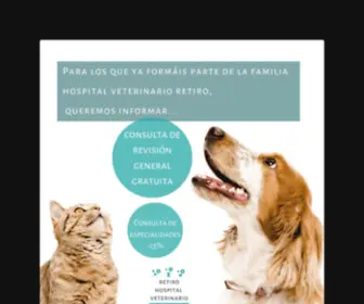 Hospitalveterinarioretiro.com(Hospital Veterinario Retiro) Screenshot