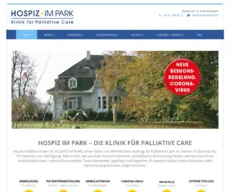 Hospizimpark.ch(Hospiz im Park) Screenshot