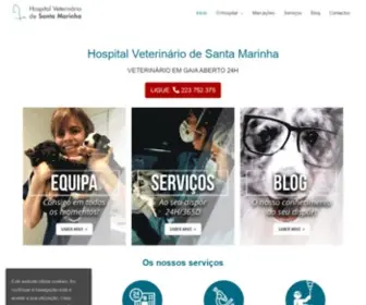 HospVetsantamarinha.com(Hospital Veterinário de Santa Marinha) Screenshot