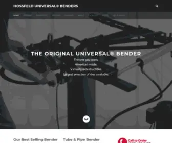 Hossfeldbender.com(HOSSFELD UNIVERSAL® BENDERS) Screenshot
