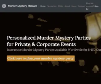 Host-A-Murder.com(Murder Mystery Maniacs) Screenshot