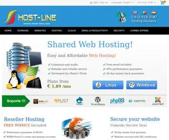 Host-Line.net(Shared Web Hosting cPanel Hosting web) Screenshot