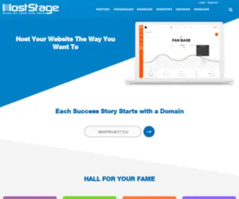 Host-Stage.net(Hosting Services Designed For Digital Marketers) Screenshot