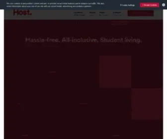 Host-Students.com(Provider of Student Accommodation in the UK and Ireland) Screenshot
