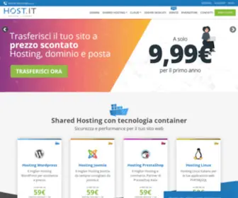 Host.it(Hosting sicuro e professionale dedicato alle imprese) Screenshot