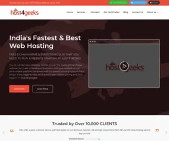 Host4Geeks.in(India's Fastest & Best Hosting Provider) Screenshot