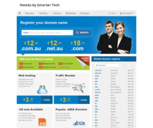Host4U.biz(This domain has a pending ICANN verification and) Screenshot