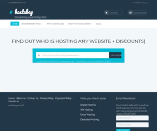 Hostabay.com(Web Hosting Search Tool) Screenshot