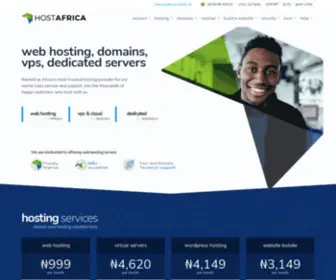 Hostafrica.ng(Cloud, VPS, Hosting, Domains & Servers) Screenshot