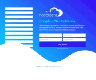 Hostagent.net(Small business Web Hosting by) Screenshot