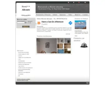 Hostalalicantemadrid.com(Hostal Alicante) Screenshot