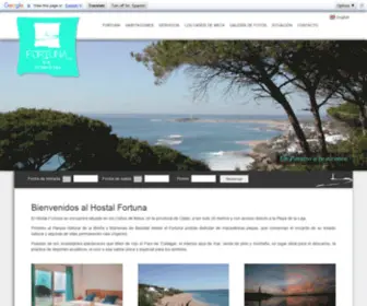 Hostalfortuna.com(Hostal Fortuna en Caños de Meca) Screenshot