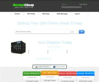 Hostamcheap.com(Cheap Webhost In Nigeria) Screenshot