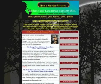 Hostamysterygame.com(Host A Murder Mystery Party Game) Screenshot