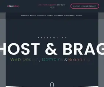 Hostandbrag.com(Affordable Website Design) Screenshot